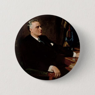 32 Franklin D. Roosevelt 6 Cm Round Badge