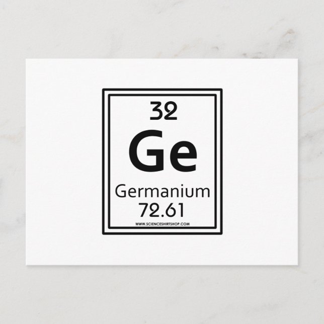 32 Germanium Postcard (Front)