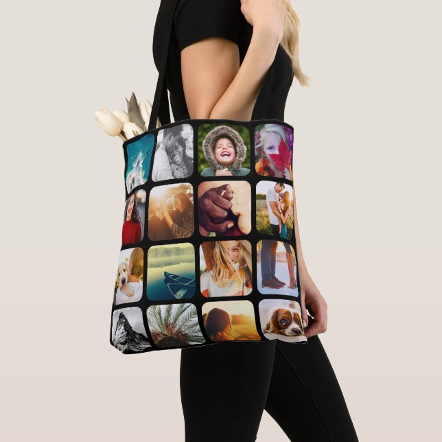32 Photo Double Sided Black Carry Bag (Close Up)