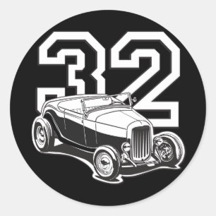 32 Roadster Classic Round Sticker