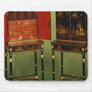 32:Two Chinoiserie cabinets, c.1770 Mouse Mat