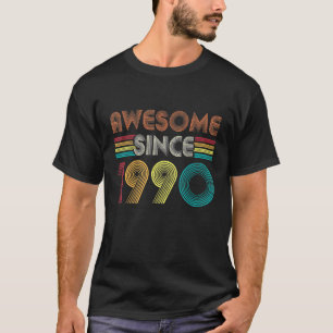 32 Year Old Vintage Awesome Since 1990 Retro 32th  T-Shirt