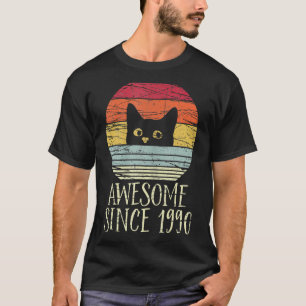 32nd Birthday Awesome Since 1990 32 Year Old T-Shirt