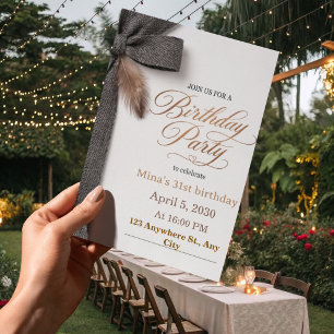 32nd birthday invitation women
