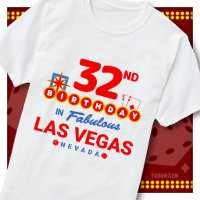 32nd Birthday Las Vegas Welcome Sign Party Squad