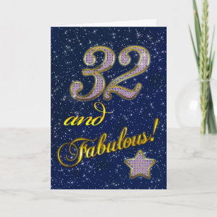 32nd Birthday party Invitation