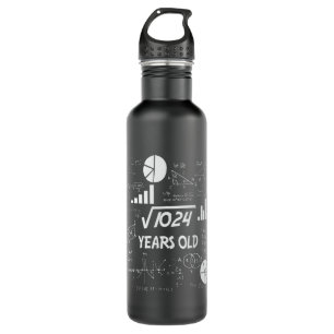 32nd Birthday Square Root Math 32 Years Old Bday 710 Ml Water Bottle
