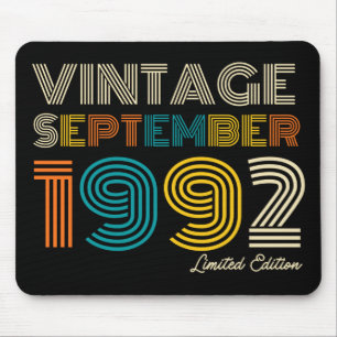 32nd Birthday Vintage September 1992 Limited Edtn. Mouse Mat