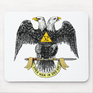32nd Degree Scottish Rite Black Eagle Mouse Mat