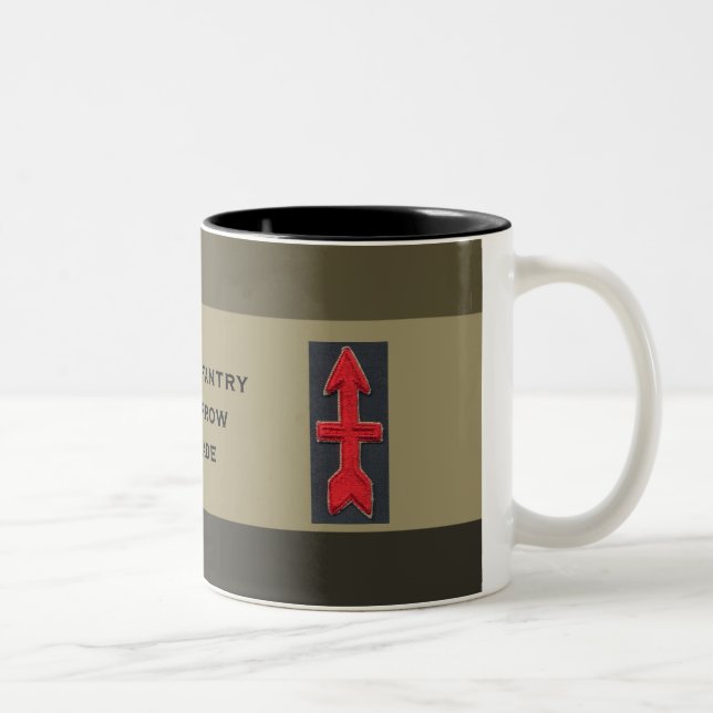 32nd Infantry Red Arrow Brigade Two-Tone Coffee Mug (Right)
