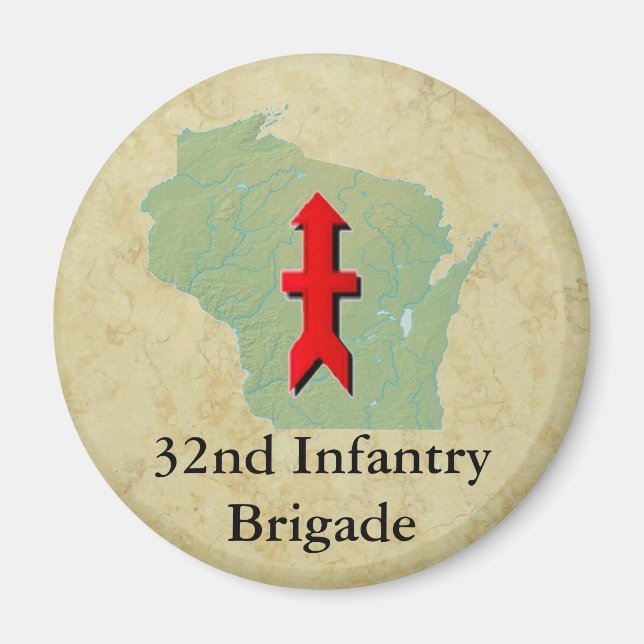 32nd Infantry Wisconsin Military Magnet (Front)
