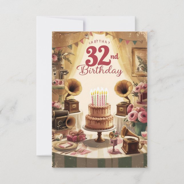 32th birthday card (Front)