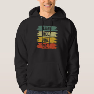 32th Birthday Retro Vintage Legends Were Born In J Hoodie