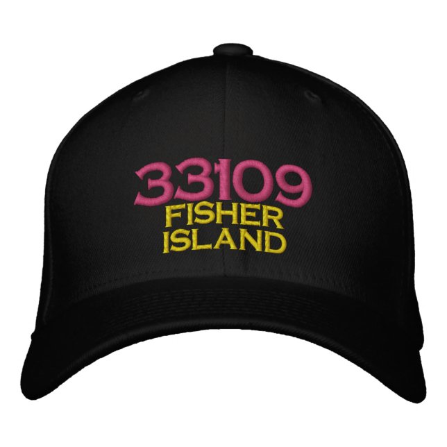 33109 FISHER ISLAND MIAMI BEACH FLORIDA HAT (Front)