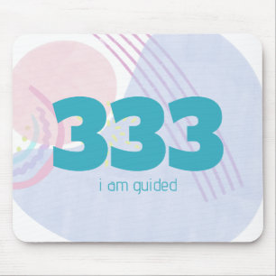333 Angel Guidance Affirmation Manifestation Mouse Mat