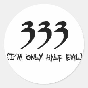 333 CLASSIC ROUND STICKER