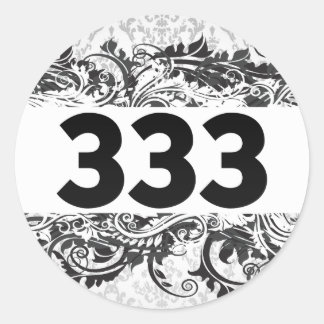 333 CLASSIC ROUND STICKER