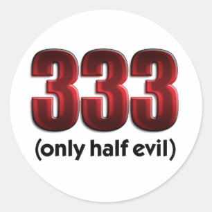 333 CLASSIC ROUND STICKER