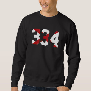 334 Area Code Alabama Flag Montgomery Auburn Opeli Sweatshirt