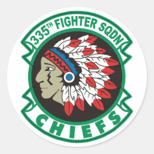 335th Fighter Squadron Classic Round Sticker