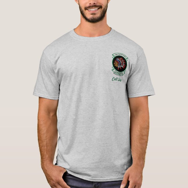 335th FS w/Strike Eagle - Light coloured T-Shirt (Front)