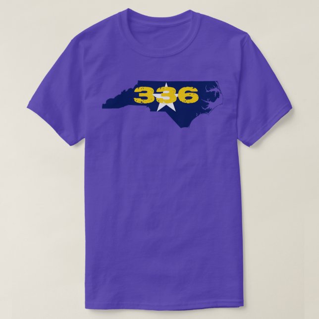 336 NC Flag T-Shirt (Design Front)