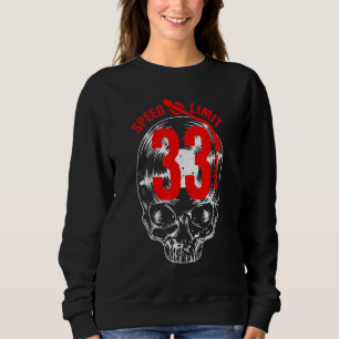 33 13 Rpm Speed Limit Vinyl Record Collector Gothi Sweatshirt