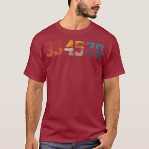 33 45 78 RPM Vintage Retro Vinyl Record DJ Music T-Shirt
