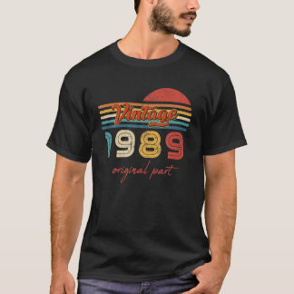 33 Birthday Gifts Vintage 1989 Original Part 33 Ye T-Shirt