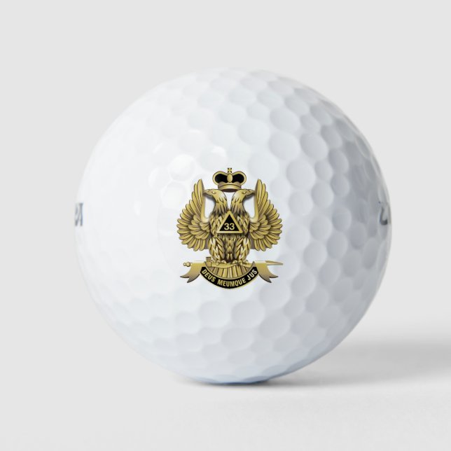 33 Degree Mason Golf Balls (Front)