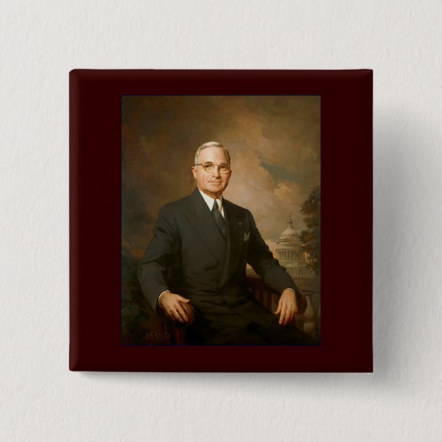 33 Harry S. Truman 15 Cm Square Badge (Front)