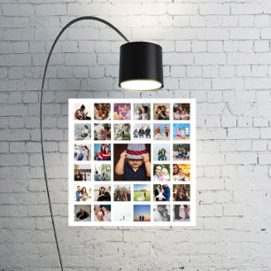 33 Photo Template Personalised Custom Made Collage Poster