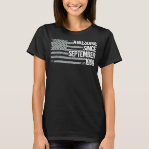 33 Year Old  Awesome Since September 1989 33rd Bir T-Shirt