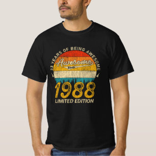 33 Year Old Bday 1988 Awesome Since 33rd Birthday T-Shirt