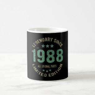 33 Year Old Bday 1988 Legend Since 33rd Birthday Coffee Mug