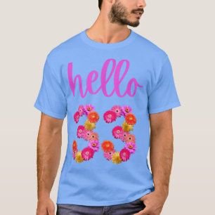 33 Year Old Birthday Flower Hello 33 Its My 33rd B T-Shirt