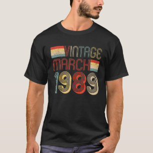 33Rd Birthday Decoration 33 Year Old Gift Vintage T-Shirt