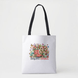 33rd Birthday Gardening Gift Tote Bag for Plant Lo