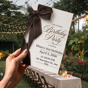 33rd birthday invitation women