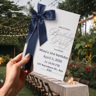 33rd birthday invitation women