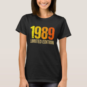 33rd Birthday Ladies Mens 33 Years 1989  Gift 9 T-Shirt