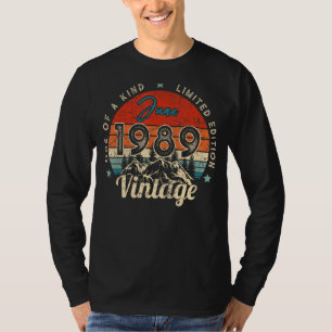 33rd Birthday Vintage June 1989 One Of A Kind T-Shirt