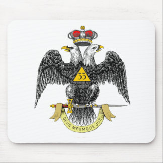 33rd Degree Scottish Rite Black Eagle Mouse Mat