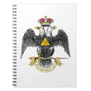 33rd Degree Scottish Rite Black Eagle Notebook