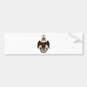 33rd Degree Scottish Rite Brown Eagle Bumper Sticker
