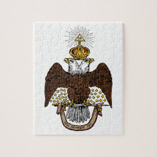 33rd Degree Scottish Rite Brown Eagle Jigsaw Puzzle