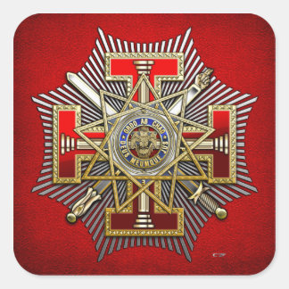 33rd Degree: Sovereign Grand Inspector General Square Sticker