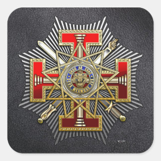33rd Degree: Sovereign Grand Inspector General Square Sticker