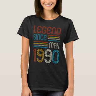 33th Birthday  For Legend Since May 1990 33rd Birt T-Shirt