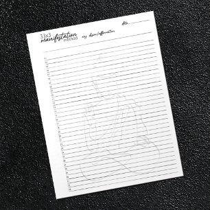 33x3 Manifestation Method, Law of attraction Notepad